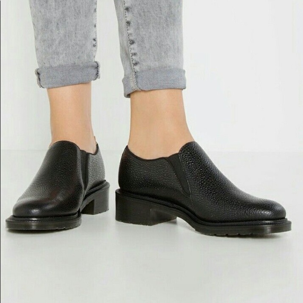 Dr. Marten black Rosyna non slip ankle booties!